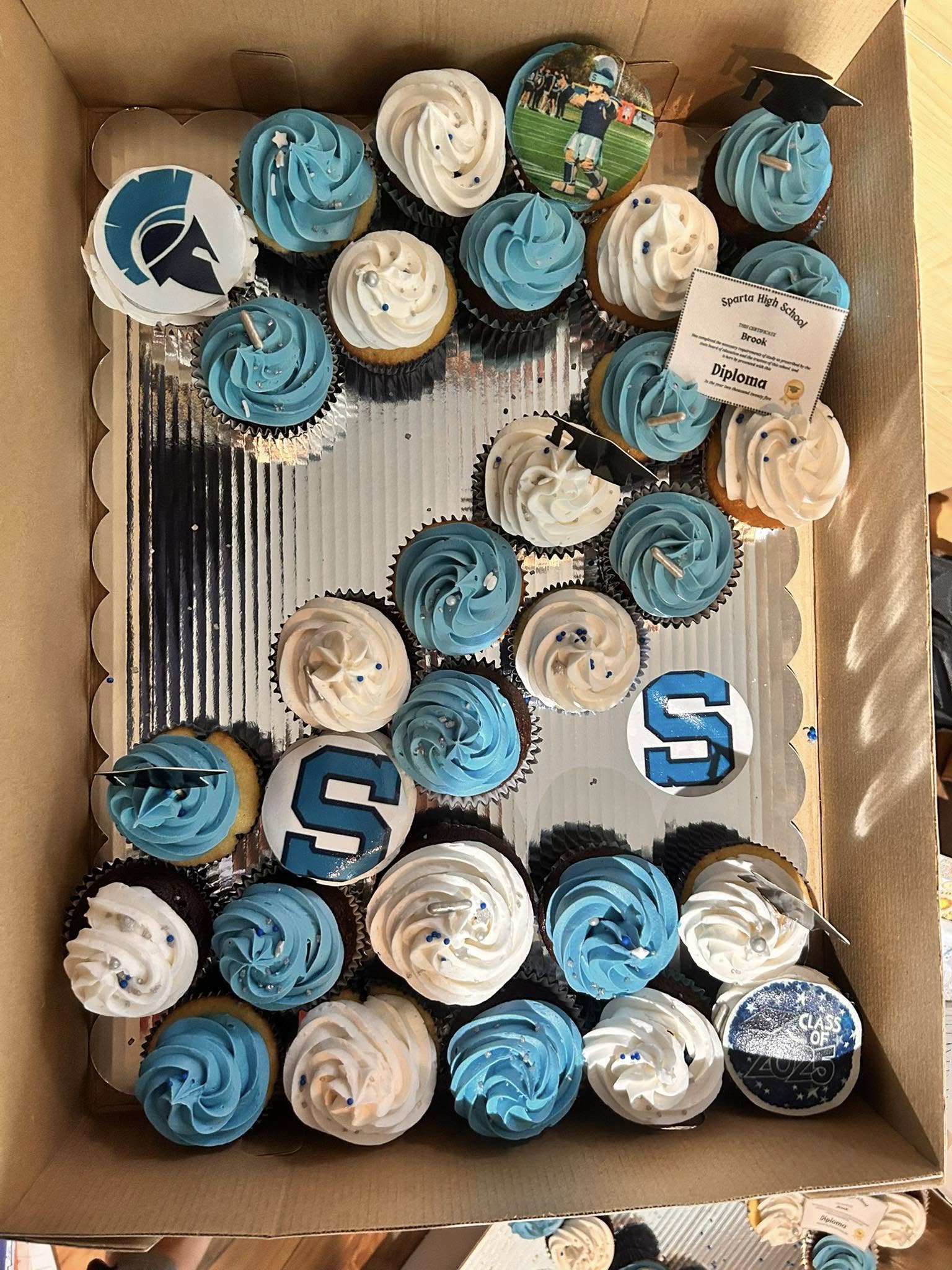 Cupcake Number Platter