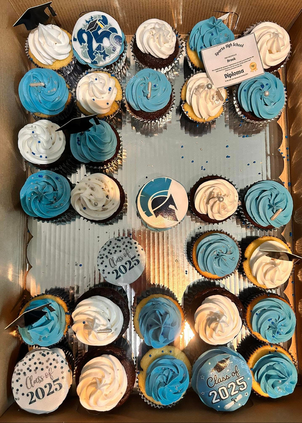 Cupcake Number Platter