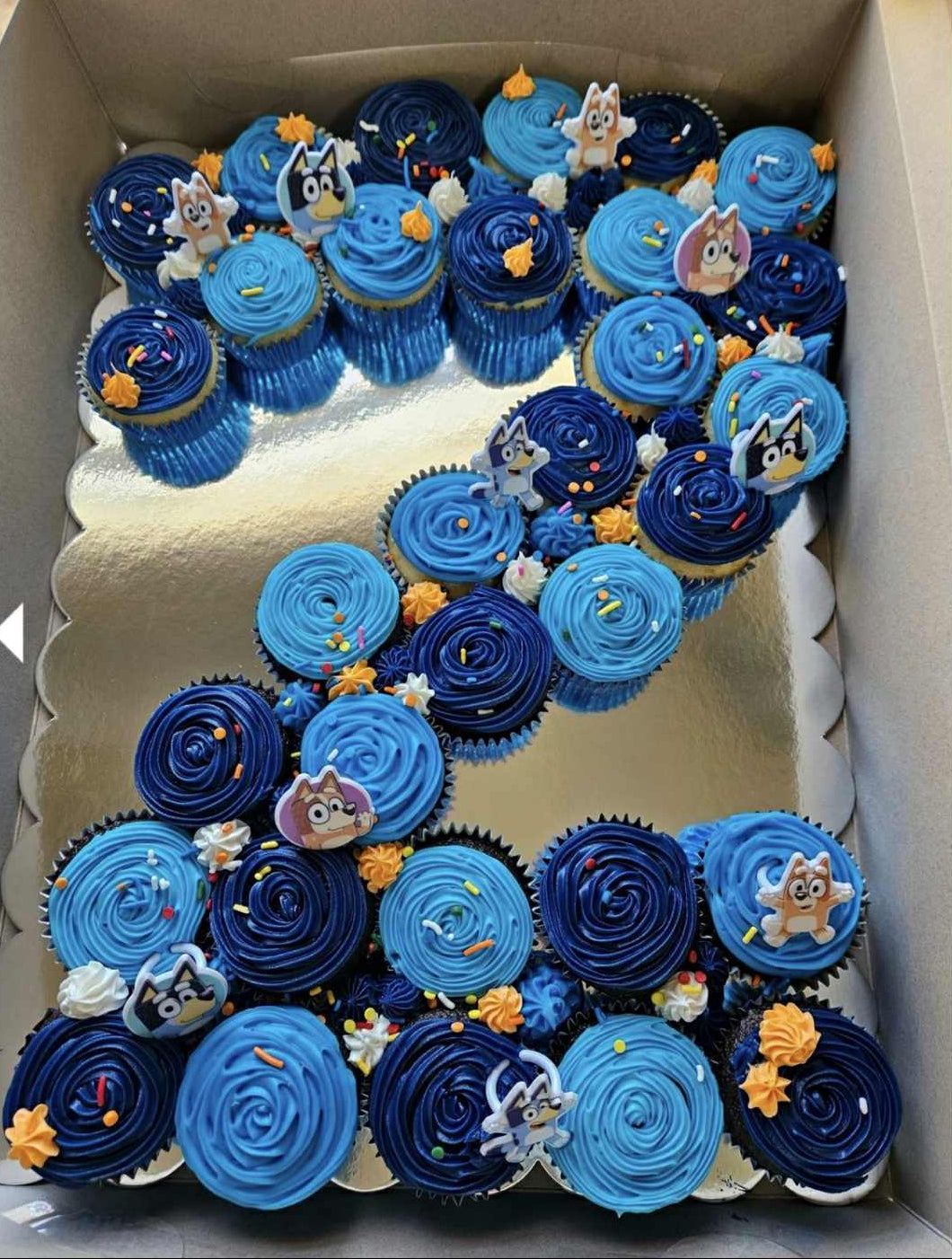 Cupcake Number Platter