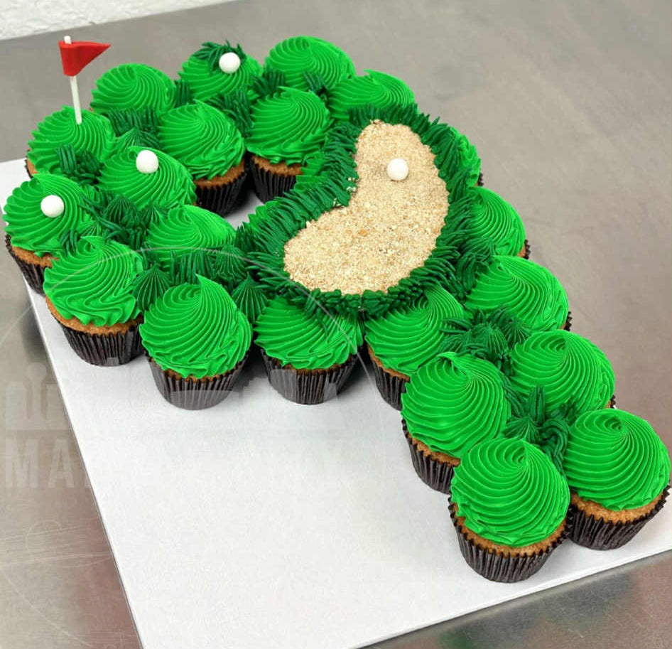 Cupcake Number Platter