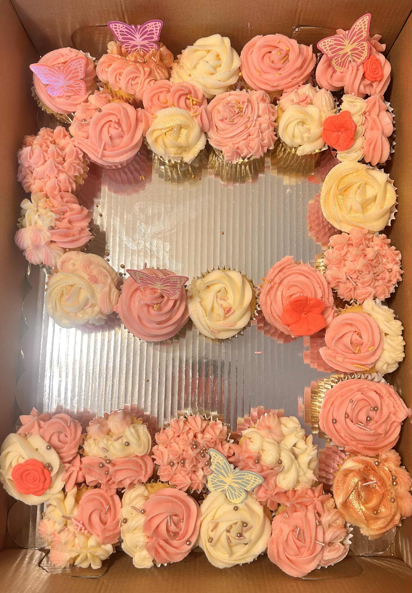Cupcake Number Platter