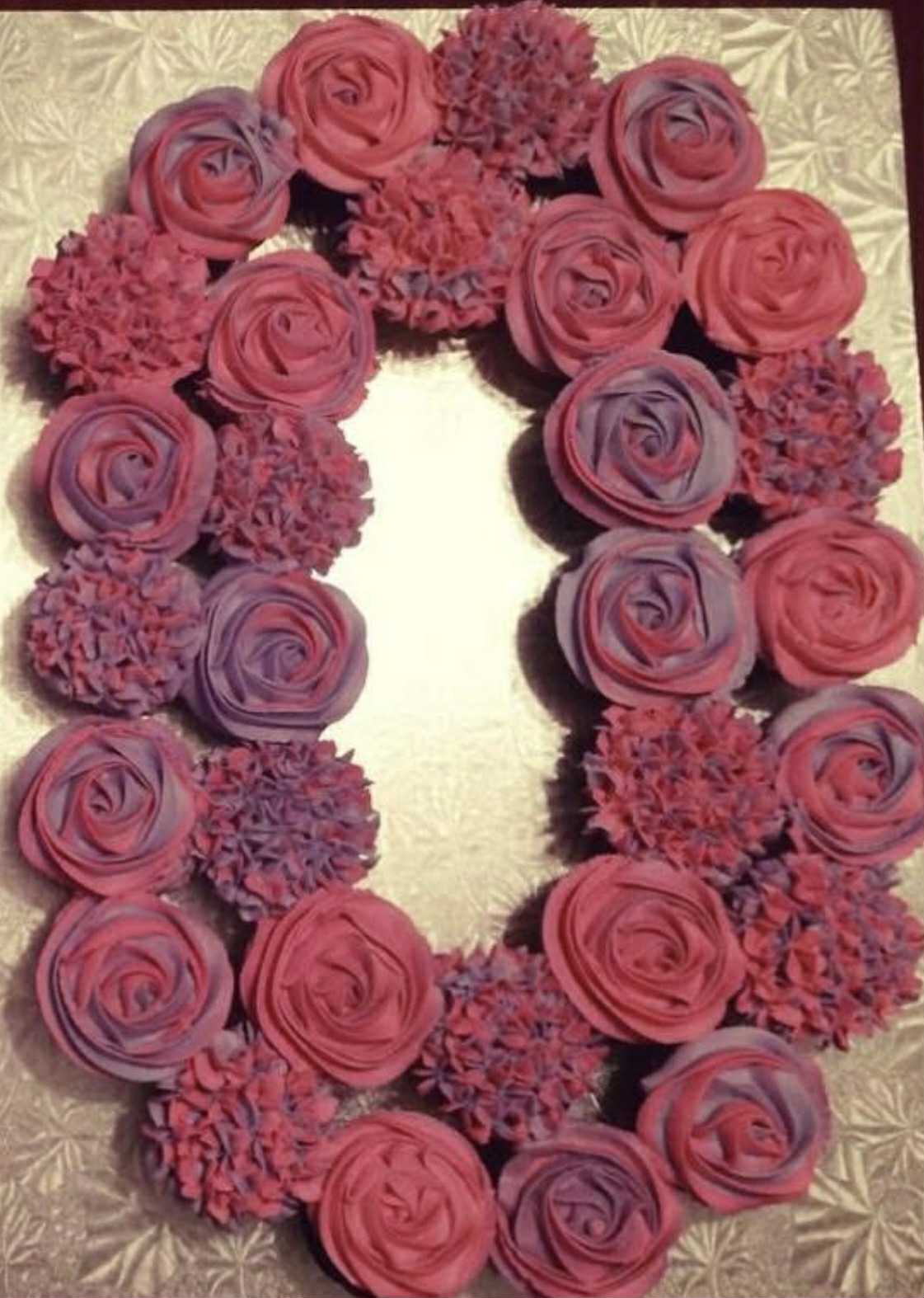 Cupcake Number Platter